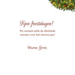 Klassieke kerstkaart met roodborstje in kerstkrans 3