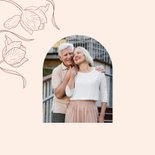 Klassieke save the date uitnodiging samen jarig tulpen 2