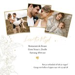 Klassieke uitnodiging jubileum 'we still do' botanisch goud 2