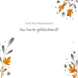 Kleurrijke felicitatiekaart varken en donkere textuur 3