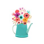 Kleurrijke verjaardagskaart bloemen happy birthday 2