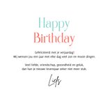 Kleurrijke verjaardagskaart bloemen happy birthday 3