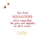 Kleurrijke verjaardagskaart met grote bloemen 3