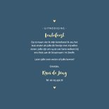 Lentefeest uitnodiging gouden hartjes en sterren aanpasbaar 3