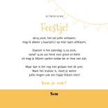 Leuke kinderfeestje uitnodiging schildpad feestje slinger 3