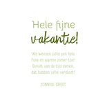 Leuke vakantiekaart met zomerse illustraties 3