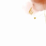 Lief abstract botanisch geboortekaartje Achterkant