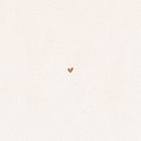 Lief bruin geboortekaartje met papiertextuur met stipjes Achterkant