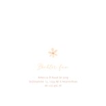 Lief geboortekaartje in het Fries met bloemetjes en takjes  2