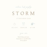 Lief geboortekaartje met een ijsbeer en blauw vogeltje 3