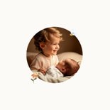 Lief geboortekaartje met laarsjes en bloemetjes broertje 2