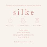 Lief geboortekaartje met twee roze schoentjes 3