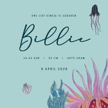 Lief geboortekaartje onderwater landschap oceaan 3