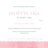 Lief geboortekaartje silhouet zusje met broer in zeil bootje 3