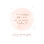 Lief geboortekaartje tweeling pastel illustratie konijntjes 2