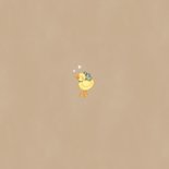 Lief geboortekaartje voor een broertje ganzen in het gras Achterkant