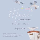 Lief geboortekaartje zomer zee oceaan vogels 3