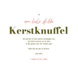 Lief kerstkaartje beer met strik strepen kerstknuffel 3