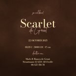 Lief winters geboortekaartje met hertje met roze strik 3