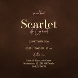 Lief winters geboortekaartje met hertje met roze strik 3