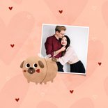 Liefde kaart i woof you met cupidog 2