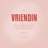 Liefde kaart voor de liefste VRIENDIN met hart en foto 3