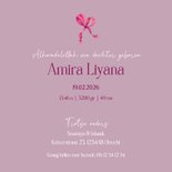 Liefdevol islamitisch geboortekaartje met zwaan 3