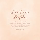 Liefdevolle kerstkaart licht en liefde engel met ster 3