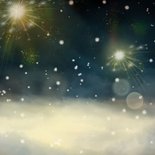 Liefdevolle nieuwjaarskaart met pinguïn en een hartje Achterkant