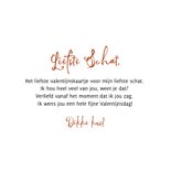 Liefdevolle valentijnskaart hartjes brons foto liefste 3