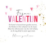 Liefdevolle Valentijnskaart watercolor hartjes goud spetters 3