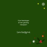 Lieve en fleurige kat kerstkaart 3