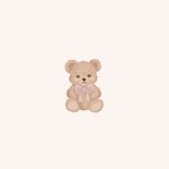Lieve felicitatiekaart geboorte meisje met teddybeertje 2