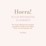 Lieve felicitatiekaart geboorte meisje met teddybeertje 3