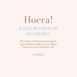 Lieve felicitatiekaart geboorte teddybeertje blauwe strik 3