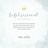 Lieve felicitatiekaart jongetje met olifantje, waterverf 3