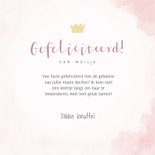 Lieve felicitatiekaart met olifantje, waterverf en stipjes 3