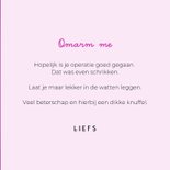 Lieve hondenkaart van zwart hondje met berenmuts en oortjes 3