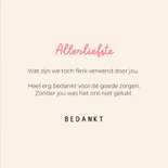 Lieve hondenkaart van zwart hondje met roze strik om nek  3