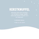 Lieve kerstkaart met ijsbeertjes kerstknuffel winter 3