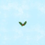 Lieve kerstkaart met illustratie van twee musjes Achterkant