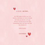 Lieve moederdag kaart Knuffel voor de liefste mama hartjes 3