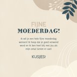 Lieve moederdag kaart voor oma met vormen en plantjes 3