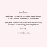 Lieve roze kaart met getekend hart voor een vriendin 3