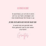 Lieve uitnodiging kinderfeestje roze unicorn prinses 3