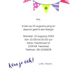 Lieve uitnodiging voor kinderfeestje met dino's 3