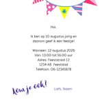 Lieve uitnodiging voor kinderfeestje met dino's 3