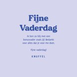 Lieve vaderdagkaart voor bonuspapa blauw hart 3