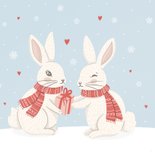 Lieve valentijnskaart konijntjes no bunny compares to you 2