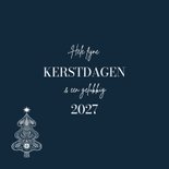 Linosnede kerstkaart 2